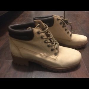 Aldo’s tan suede boots
